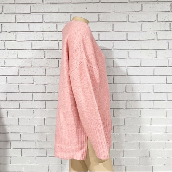Topshop Pink Supersoft Deep Hem Crewneck Sweater - Picture 9 of 12